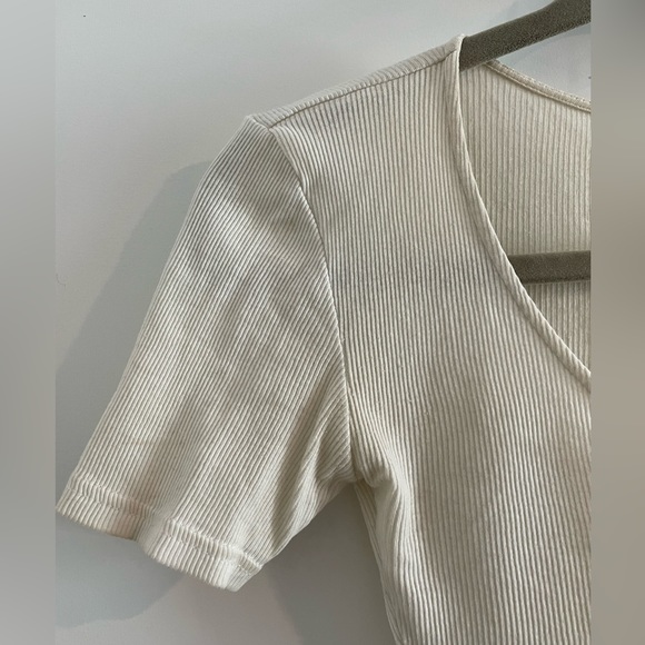 Topshop Cropped white top Size2 - Picture 3 of 5